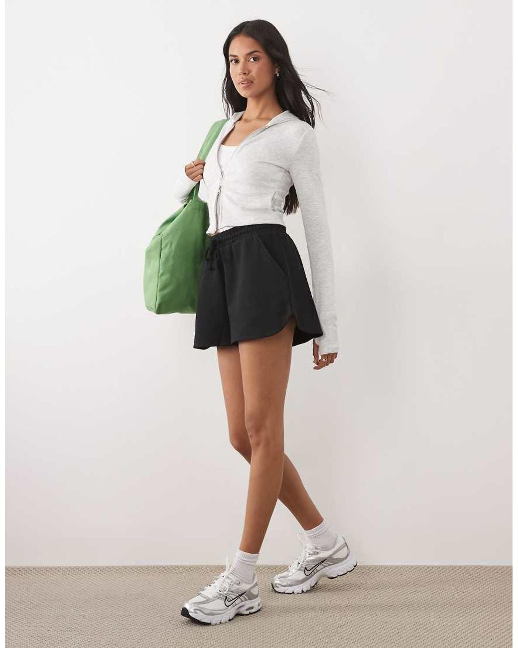 ASOS White Sweat Runner Short