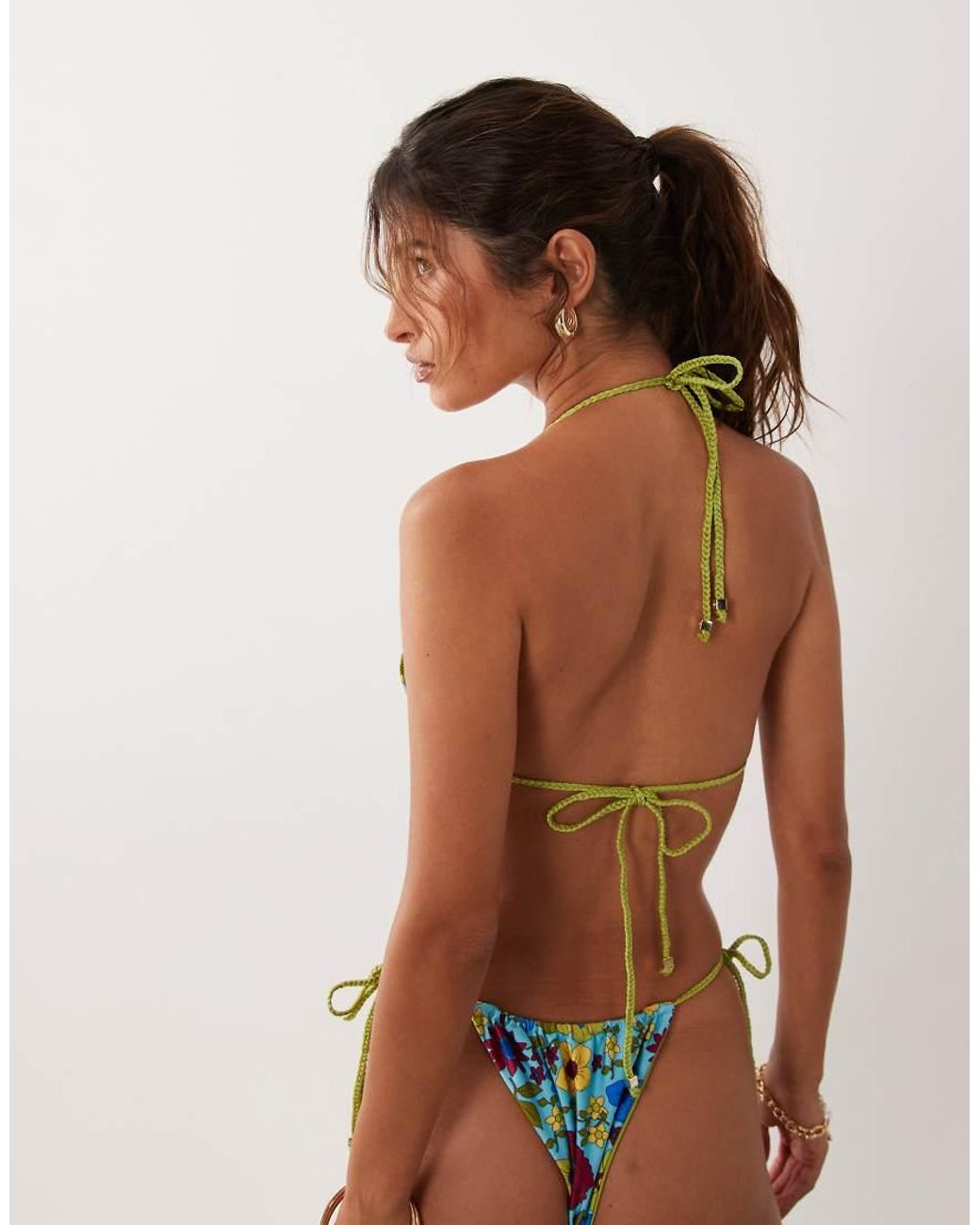 VDM The Label Brown Reversible Tieside Bikini Bottoms