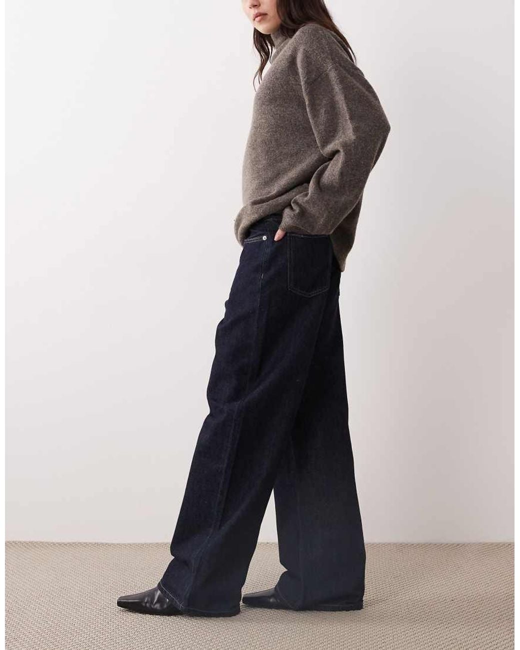 Mango Blue Newyork 100% Cotton Straight Jean