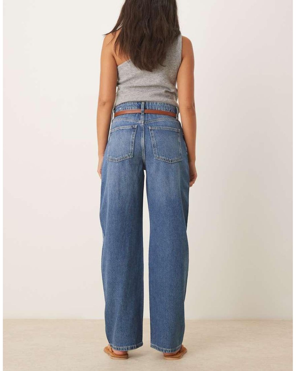 Mango Blue Bet Barrel Jeans
