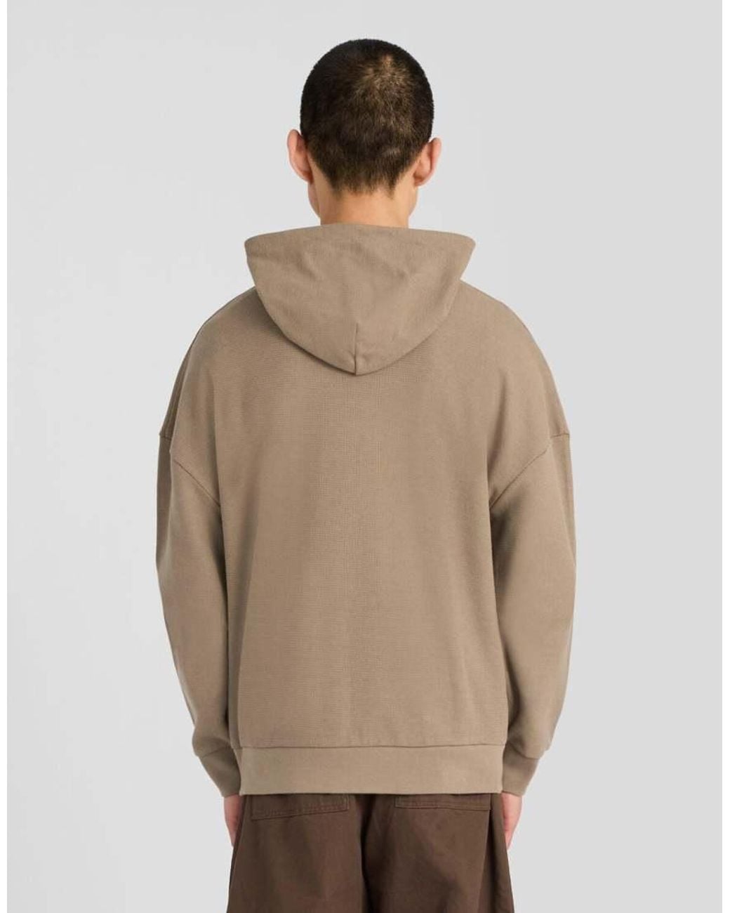 Lyle & Scott Natural Mid Layers Geo Rib Hoodie for men