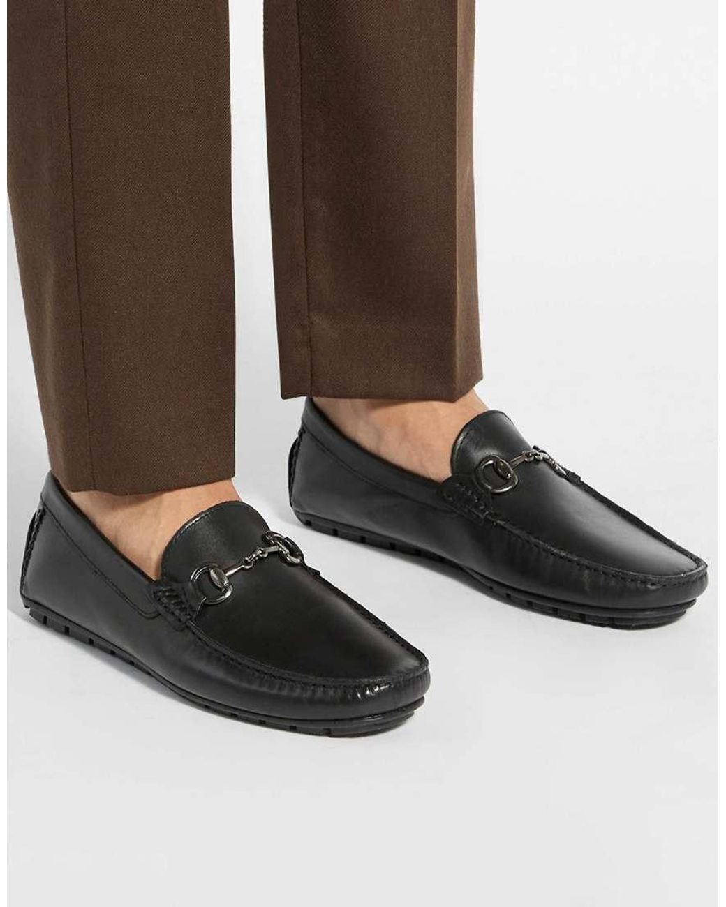 Dune Black Brackon Moccasins for men