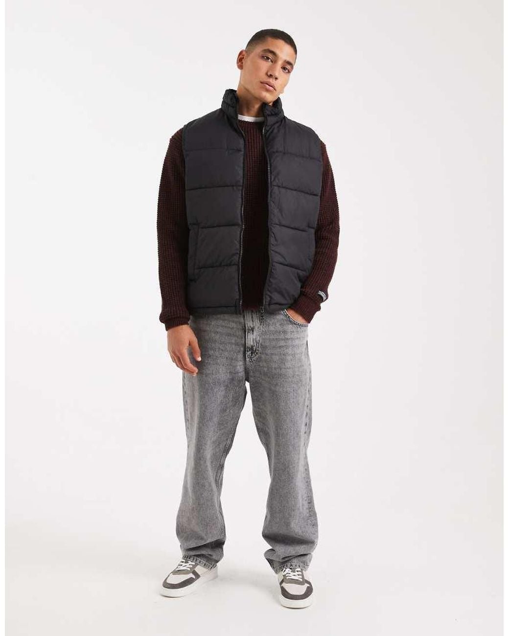 JJ Rebel Blue Puffer Gilet for men