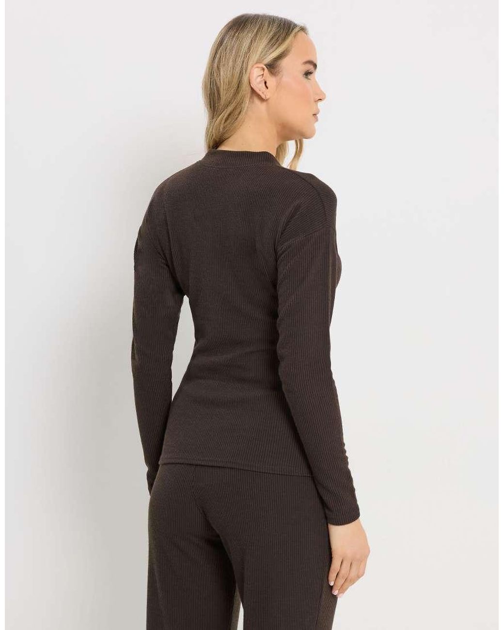 Long Tall Sally Gray Ribbed Cardigan