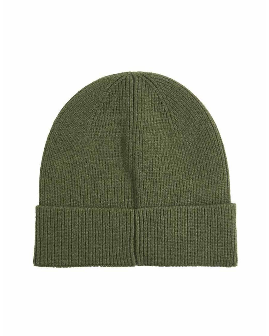 Lyle & Scott Green Headwear Beanie for men