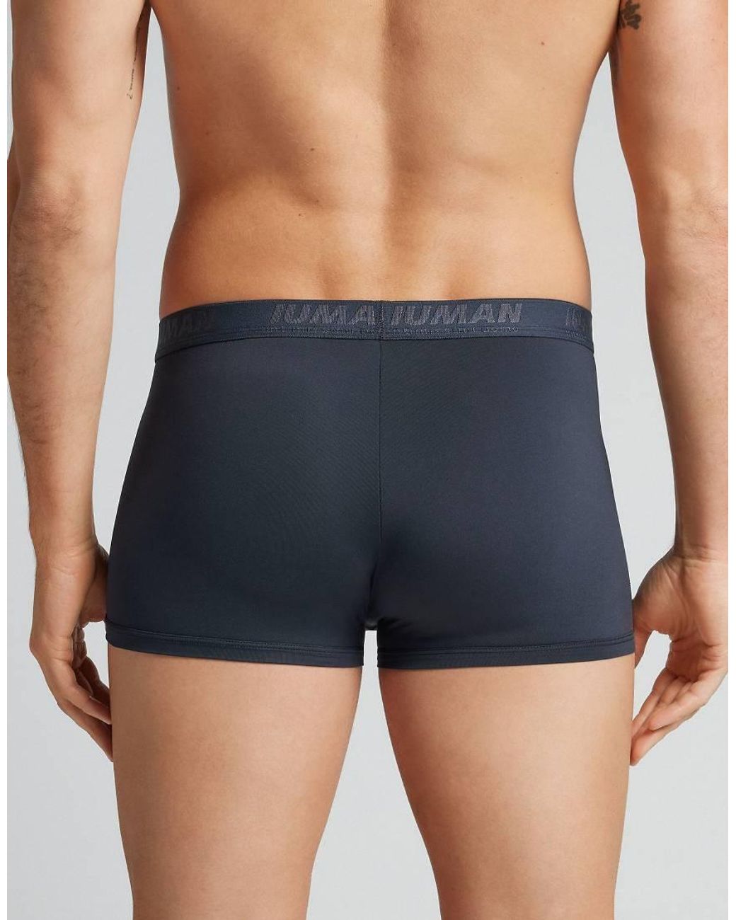 Intimissimi Blue Microfibre Boxers With Logo for men