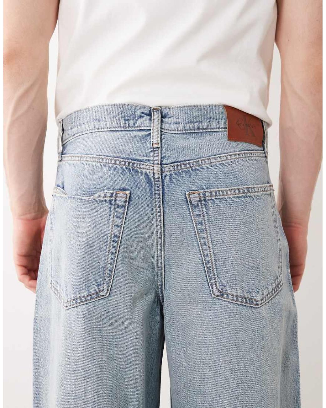 Calvin Klein Blue Extreme baggy Jeans for men