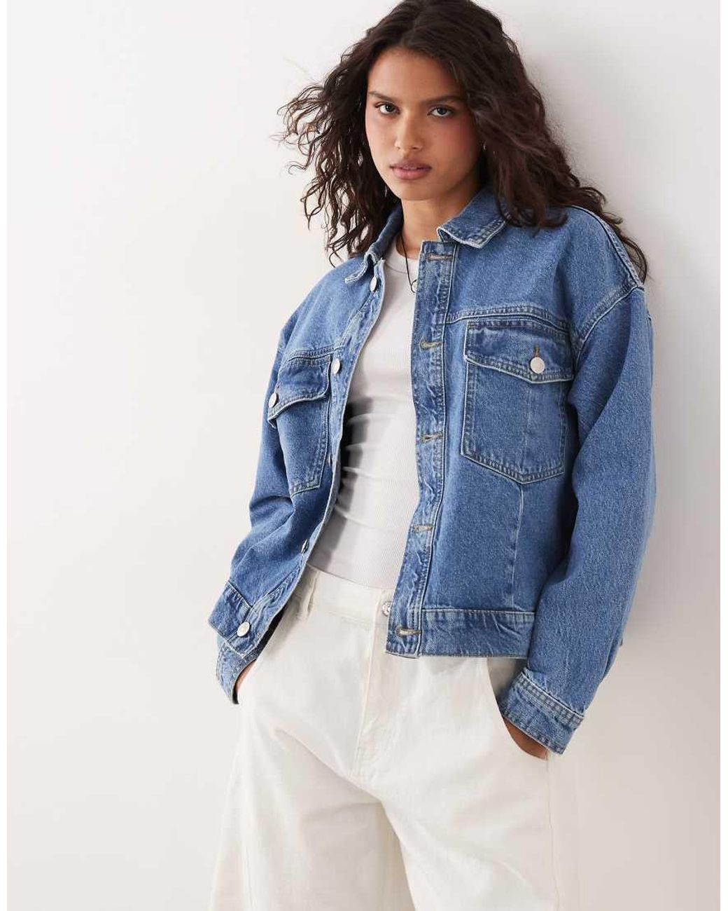 Pieces Blue Denim Jacket