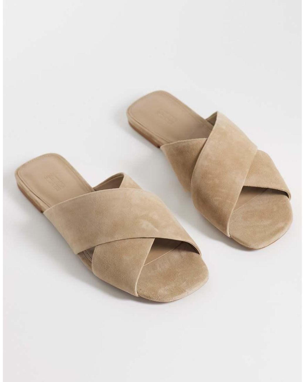 & Other Stories Multicolor Premium Suede Flat Sandals