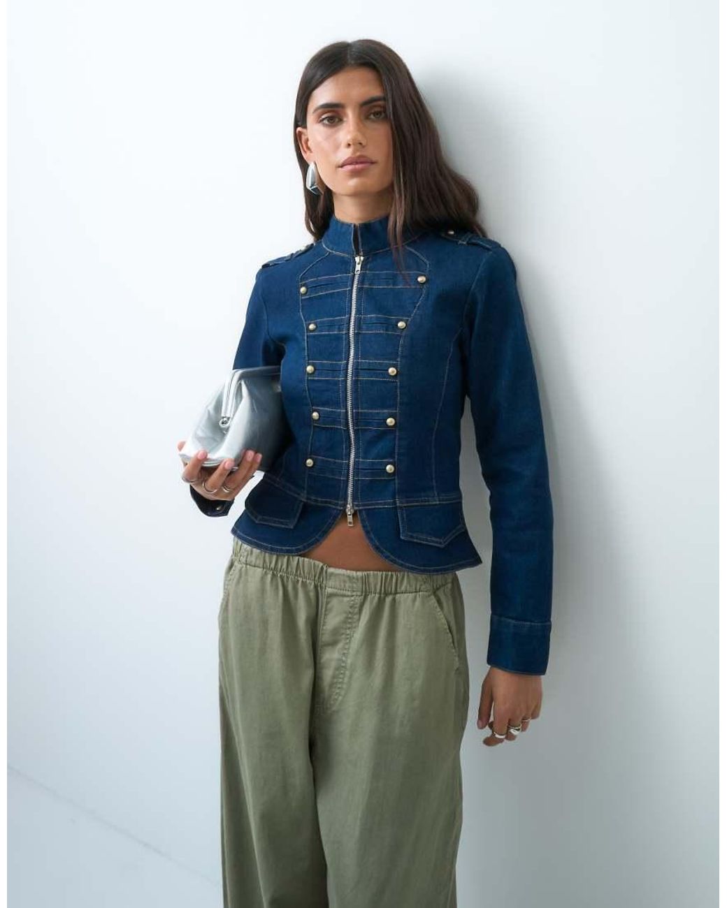 Liquor N Poker Blue Shrunken Drummer Style Jacket