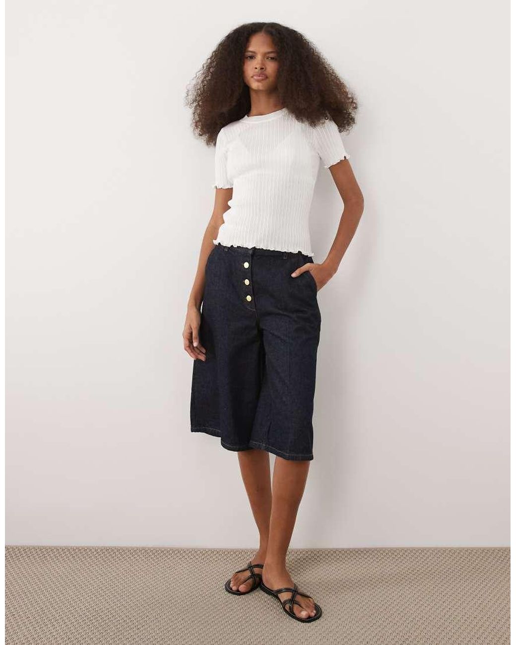 Mango Brown Cotton Mix Short Sleeve T-Shirt