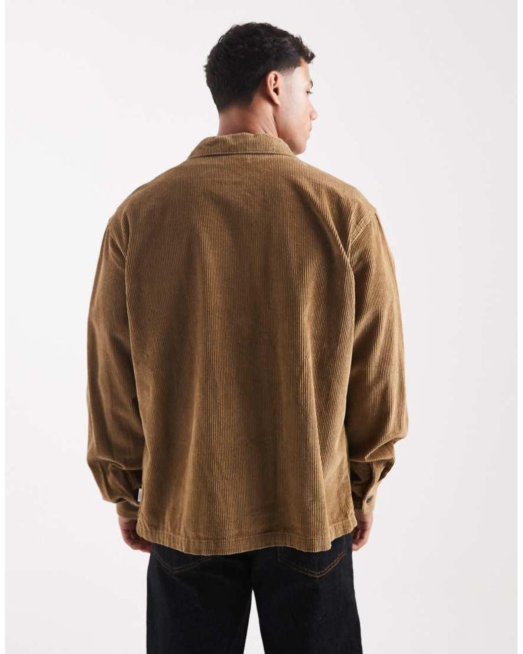 JJ Rebel Brown Cord Overshirt for men