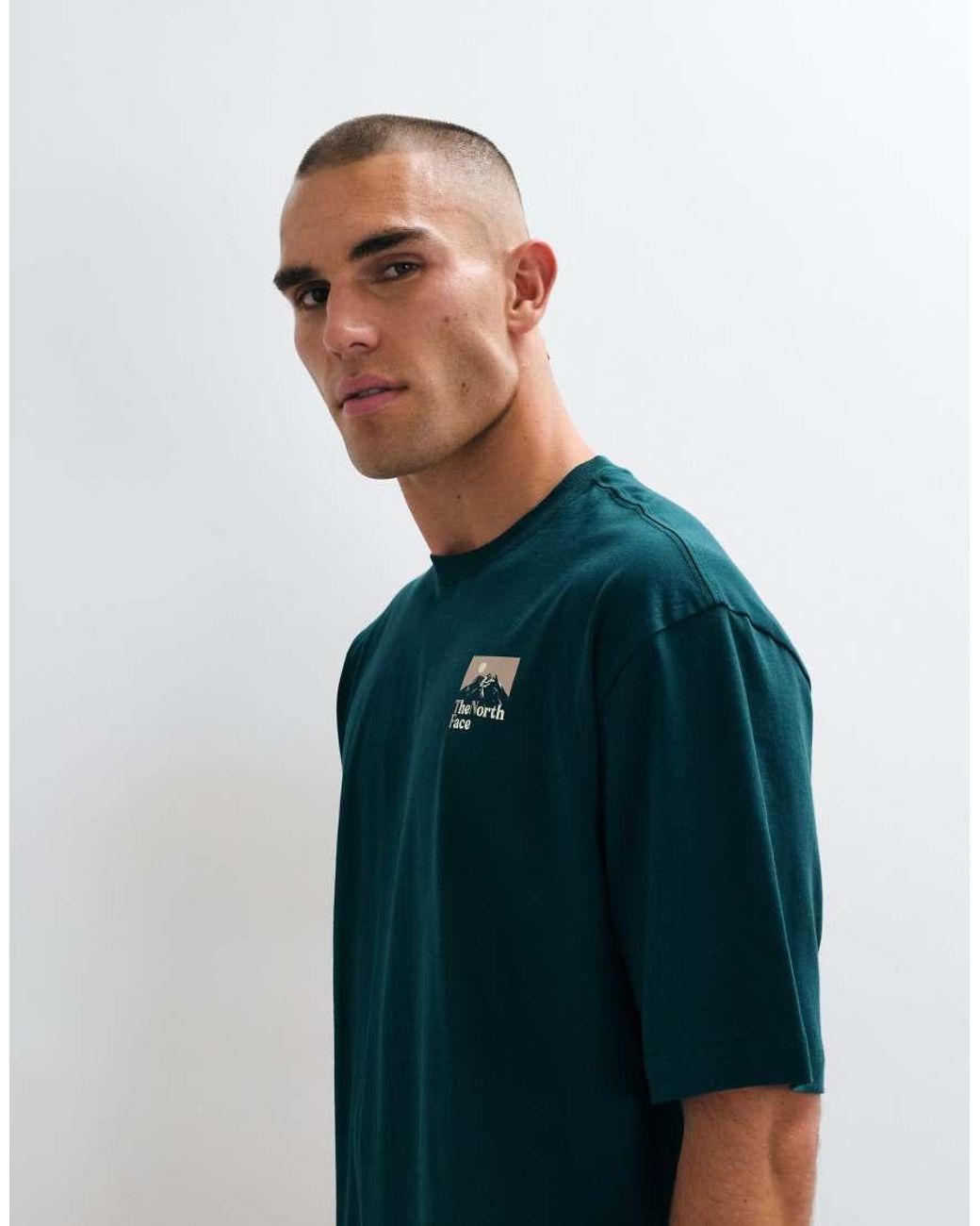 The North Face Green The Right Side Oversized T-Shirt for men