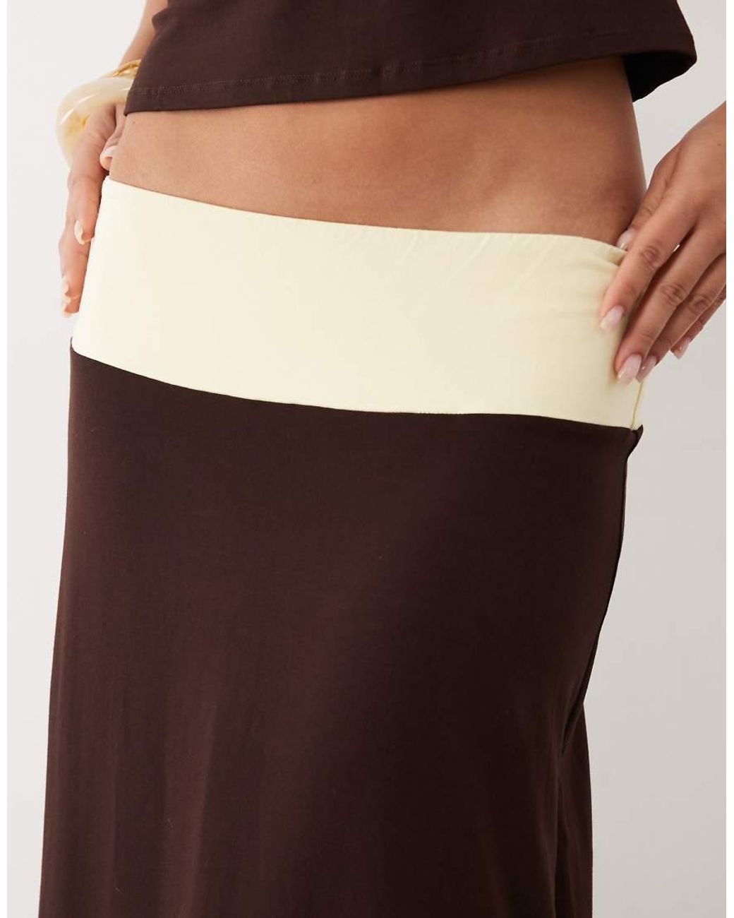 Motel White Olie Maxi Skirt Co-ord