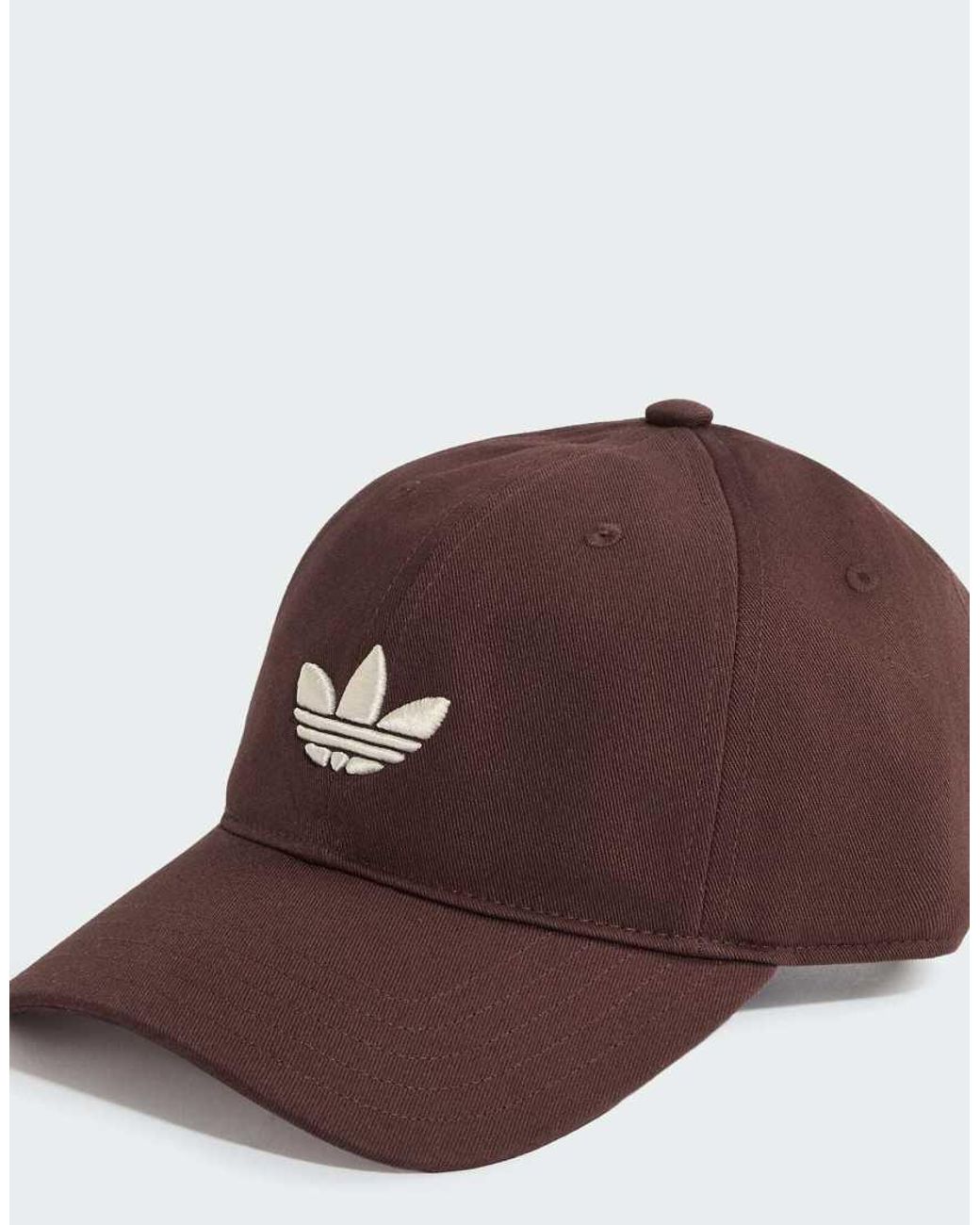 Adidas Originals Brown Adicolor Classic Trefoil Baseball Cap