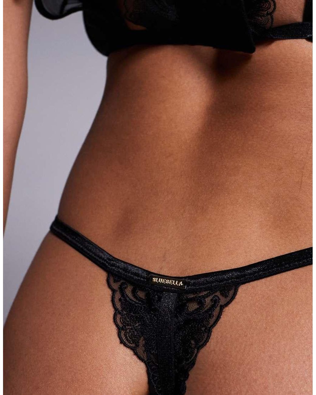 Bluebella Black Marseille Thong