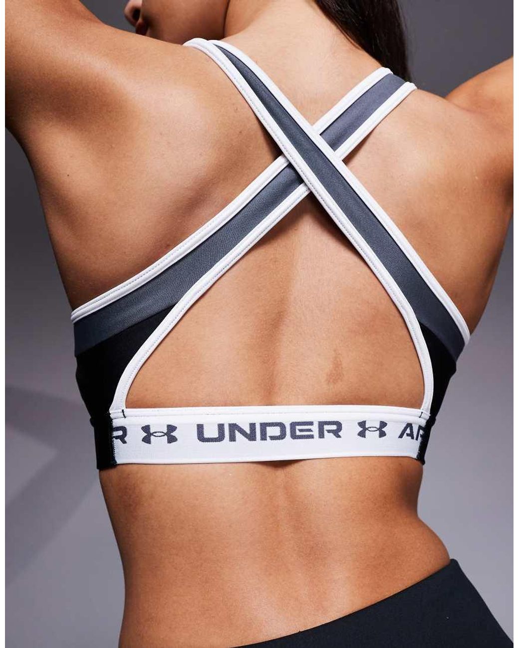 Under Armour Black Crossback Open Back Sports Bra