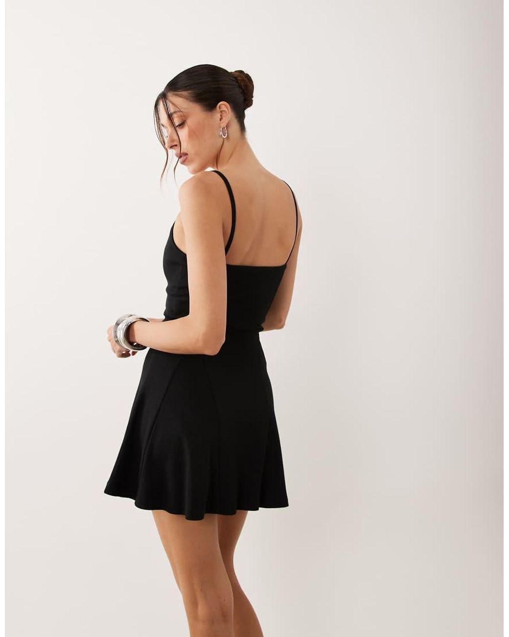 ASOS Natural Swing Bra Cami Mini Dress
