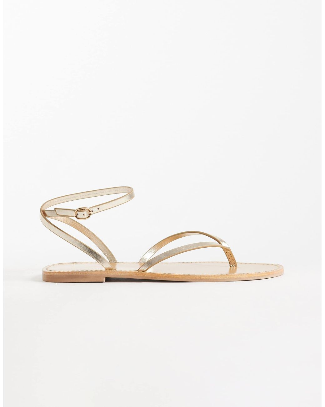 Mango Metallic – flache riemchen-sandaletten