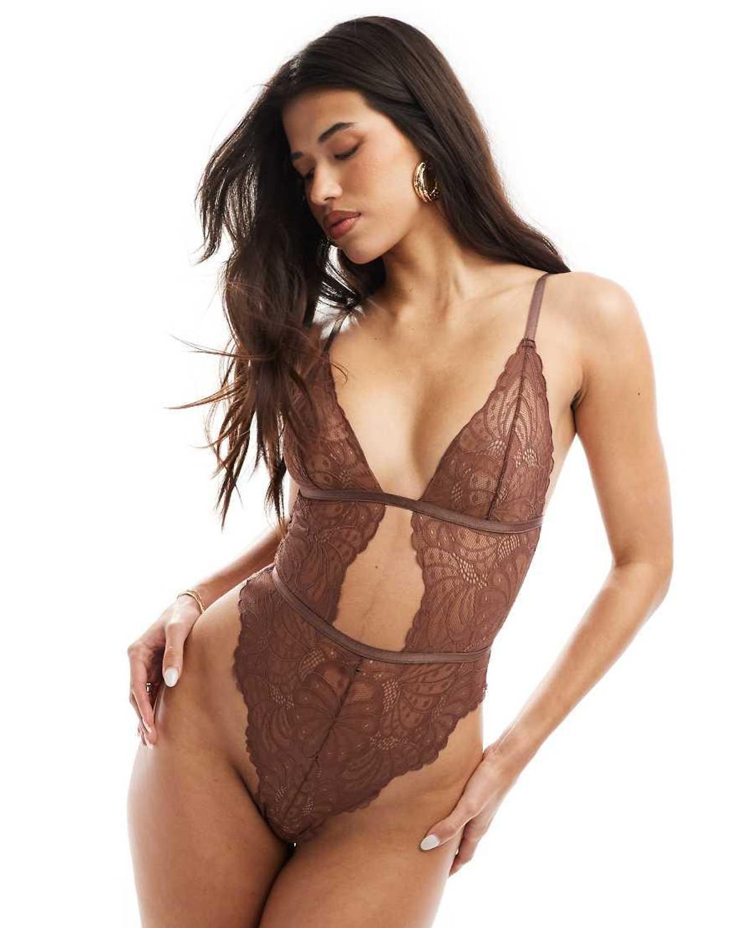 ASOS Brown Sienna Lace Soft Body