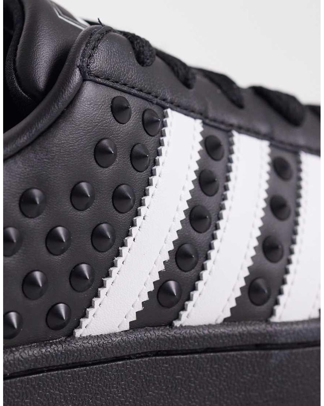Adidas Originals Black Superstar Ii Stud Trainers