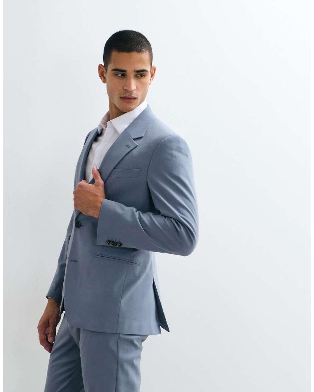 ASOS Blue Slim Suit Blazer for men