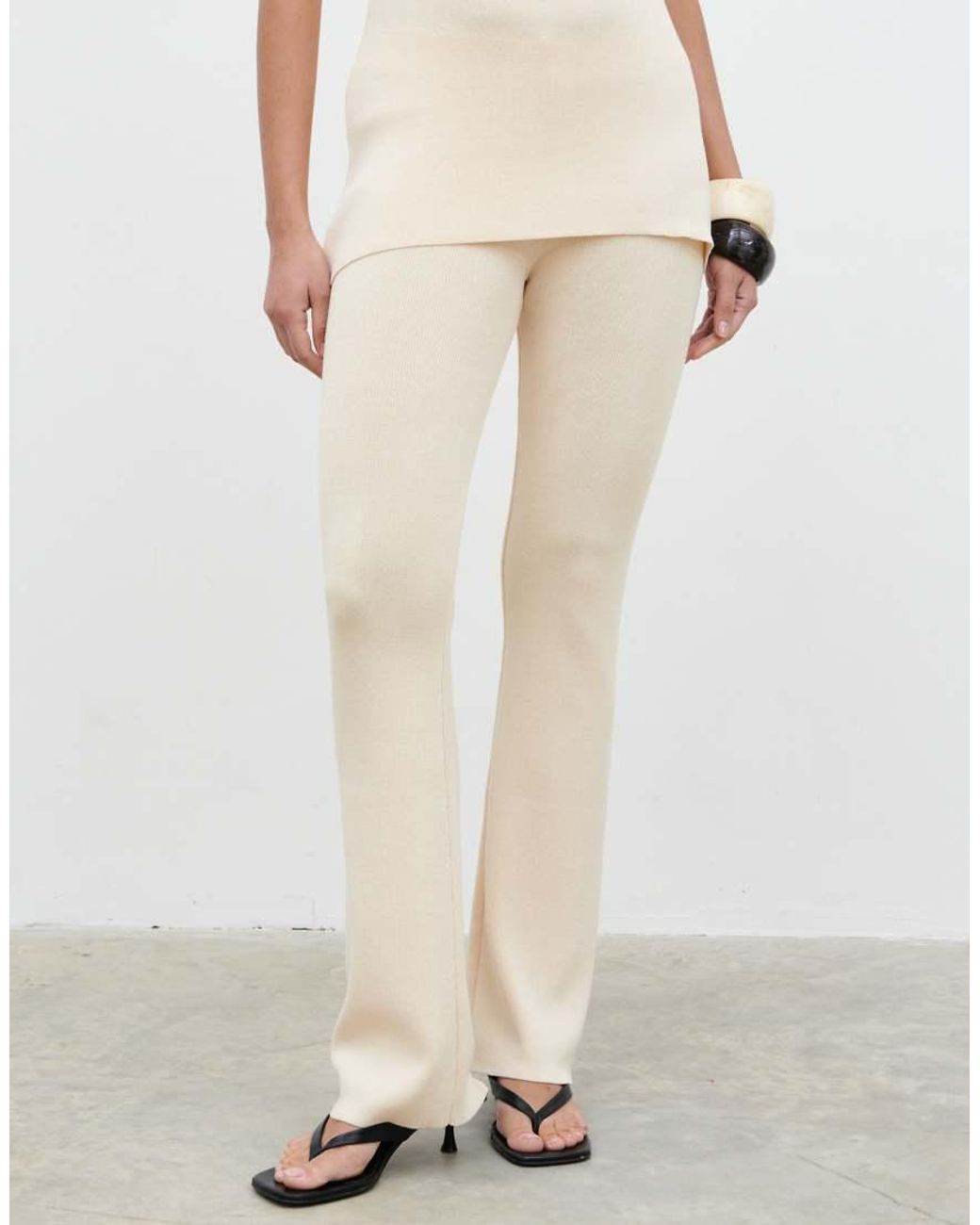 Pretty Lavish Natural Knitted Trouser Co-ord
