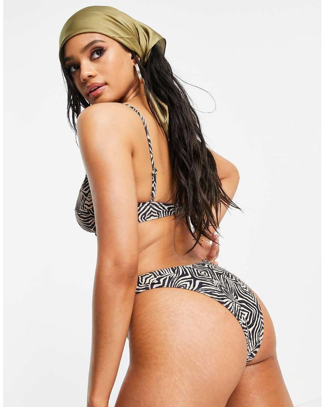 South Beach Multicolor High Leg Bikini Bottom