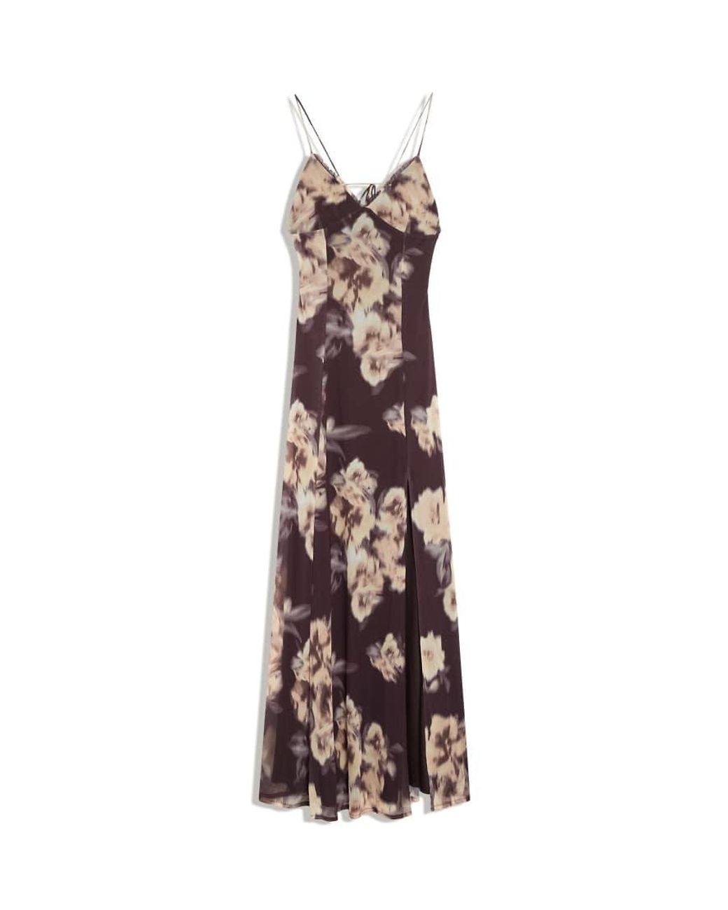 Bershka White Long Tulle Strappy Dress