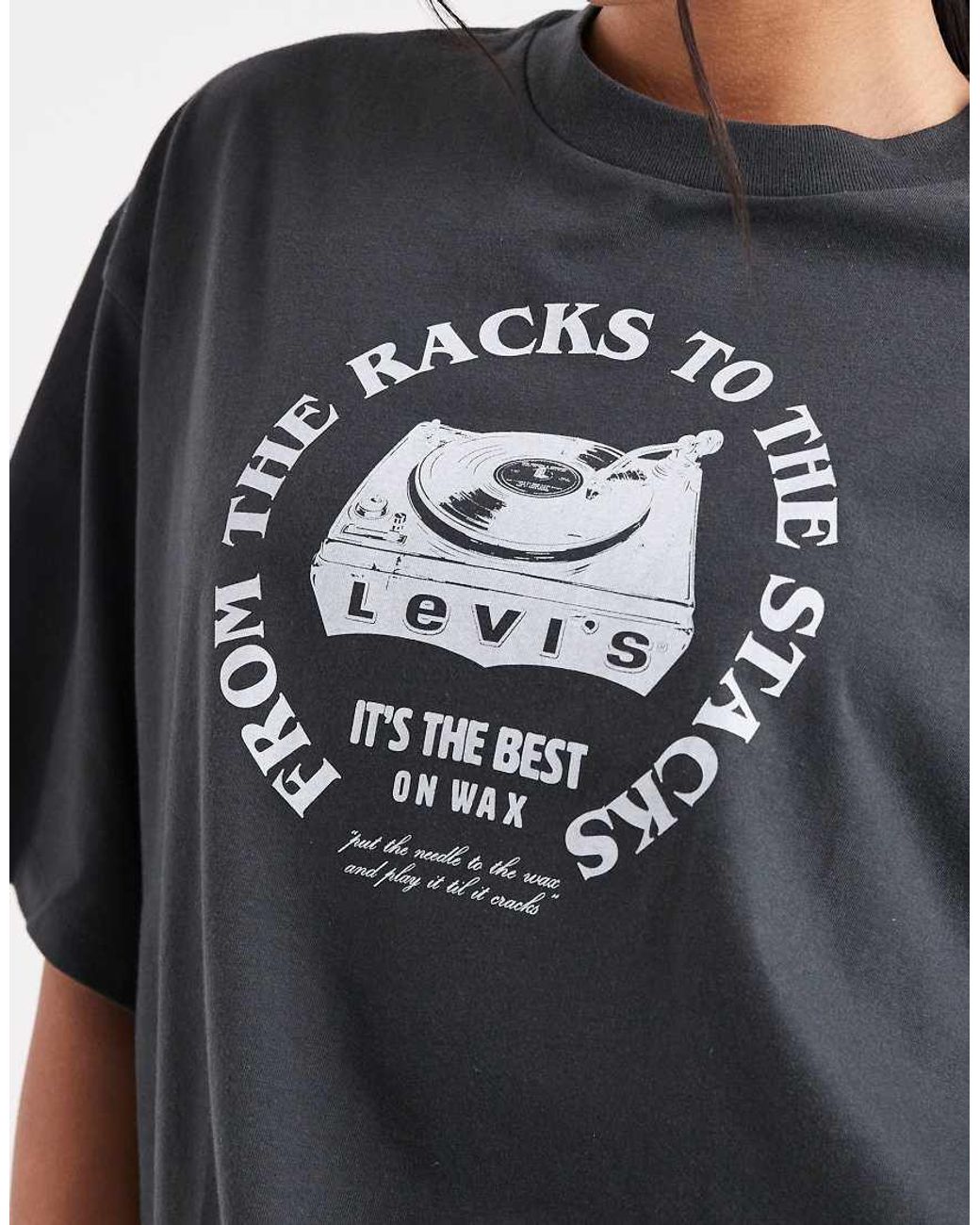 Levi's Blue Oversized Graphic Print T-Shirt
