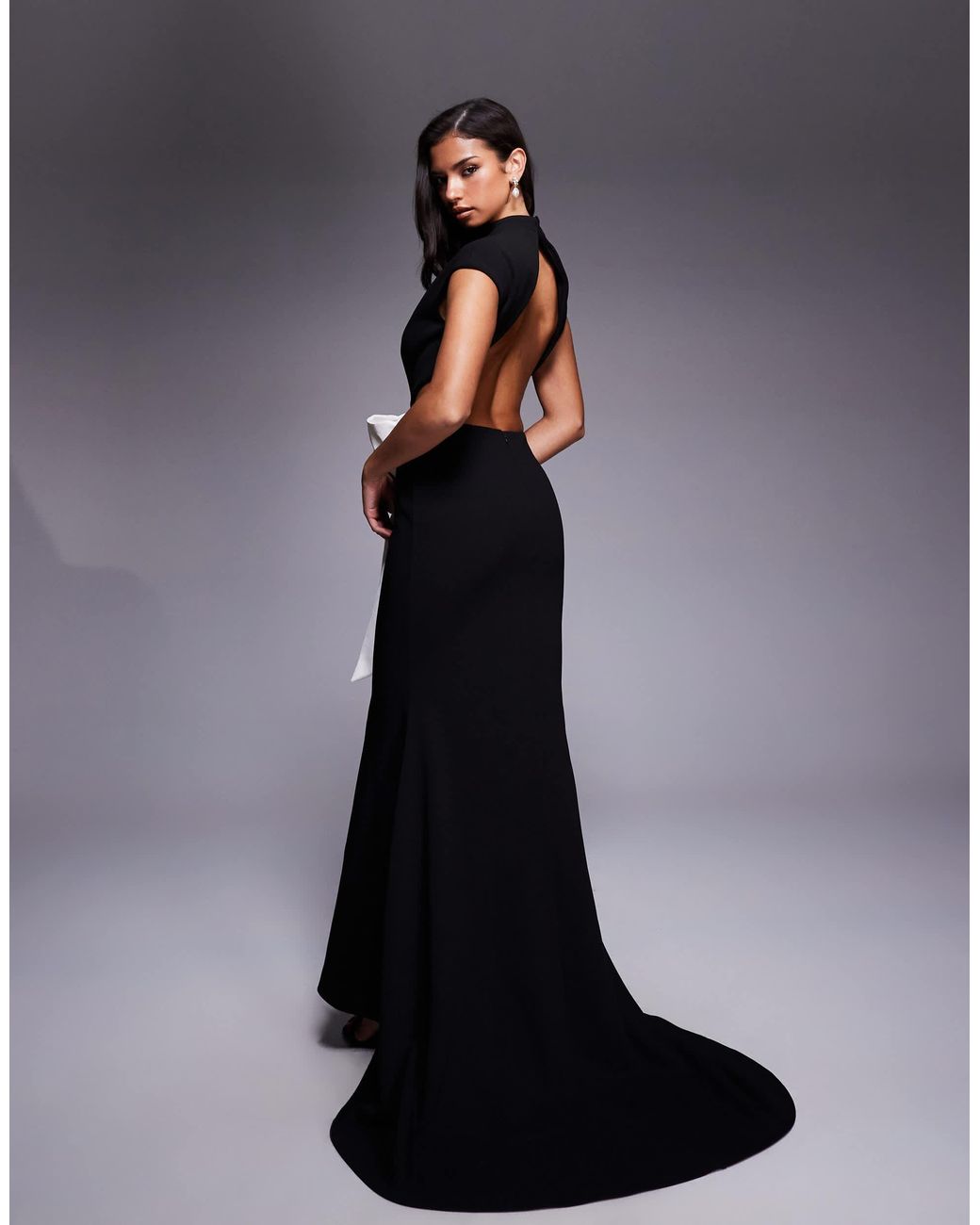 rosette dress Runs Small Size:XX Large [ 35-36 in ] Luxury Rhinestone Dress/elegant Silver