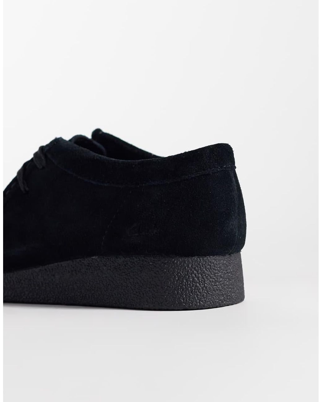 Clarks Black Wallabee Evo Shoes
