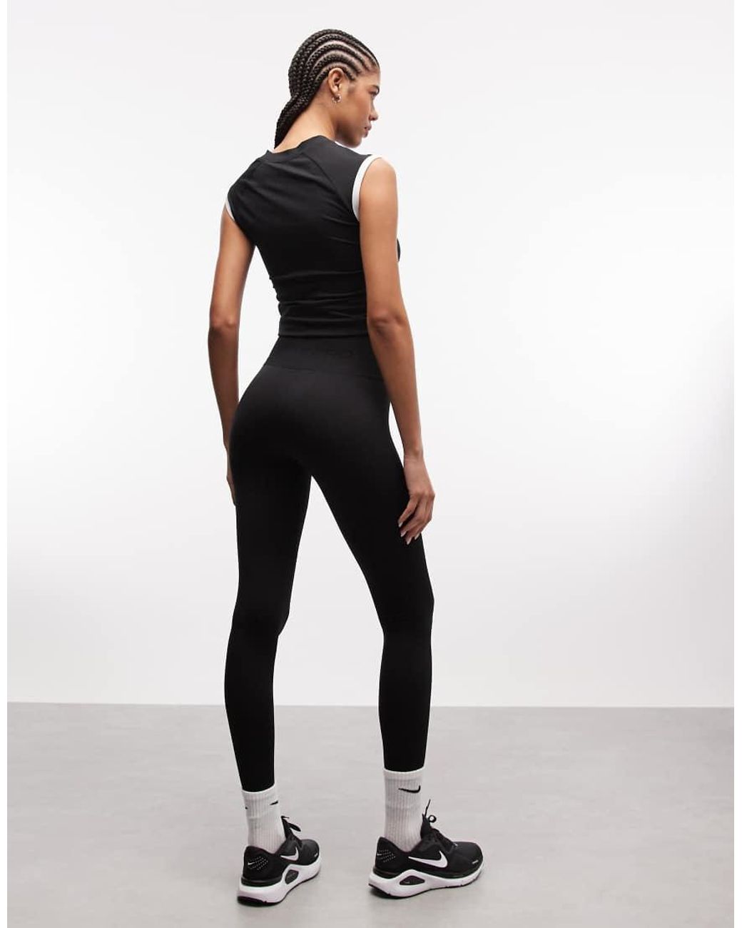 Nike Black Nike Pro Training Dri-fit Seamless 7/8 legging