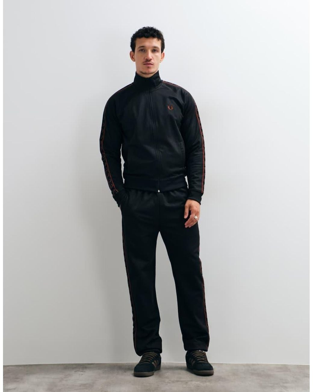 Fred Perry Blue Contrast Tape Co-ord Track Pant for men
