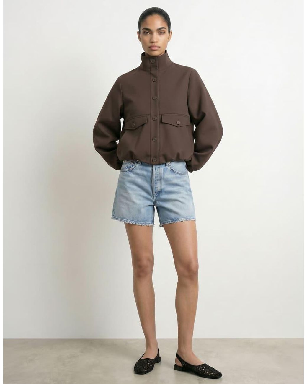 HYPEDROP Gray Shacket