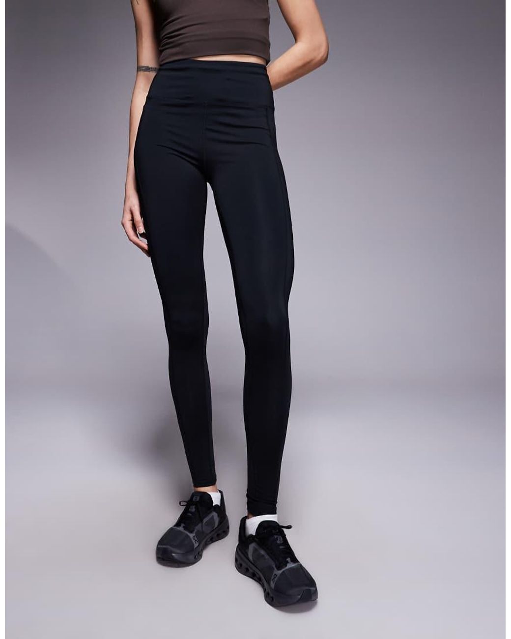 4505 Blue Tall Icon Active Tie Waist Run Legging With Phone Pocket
