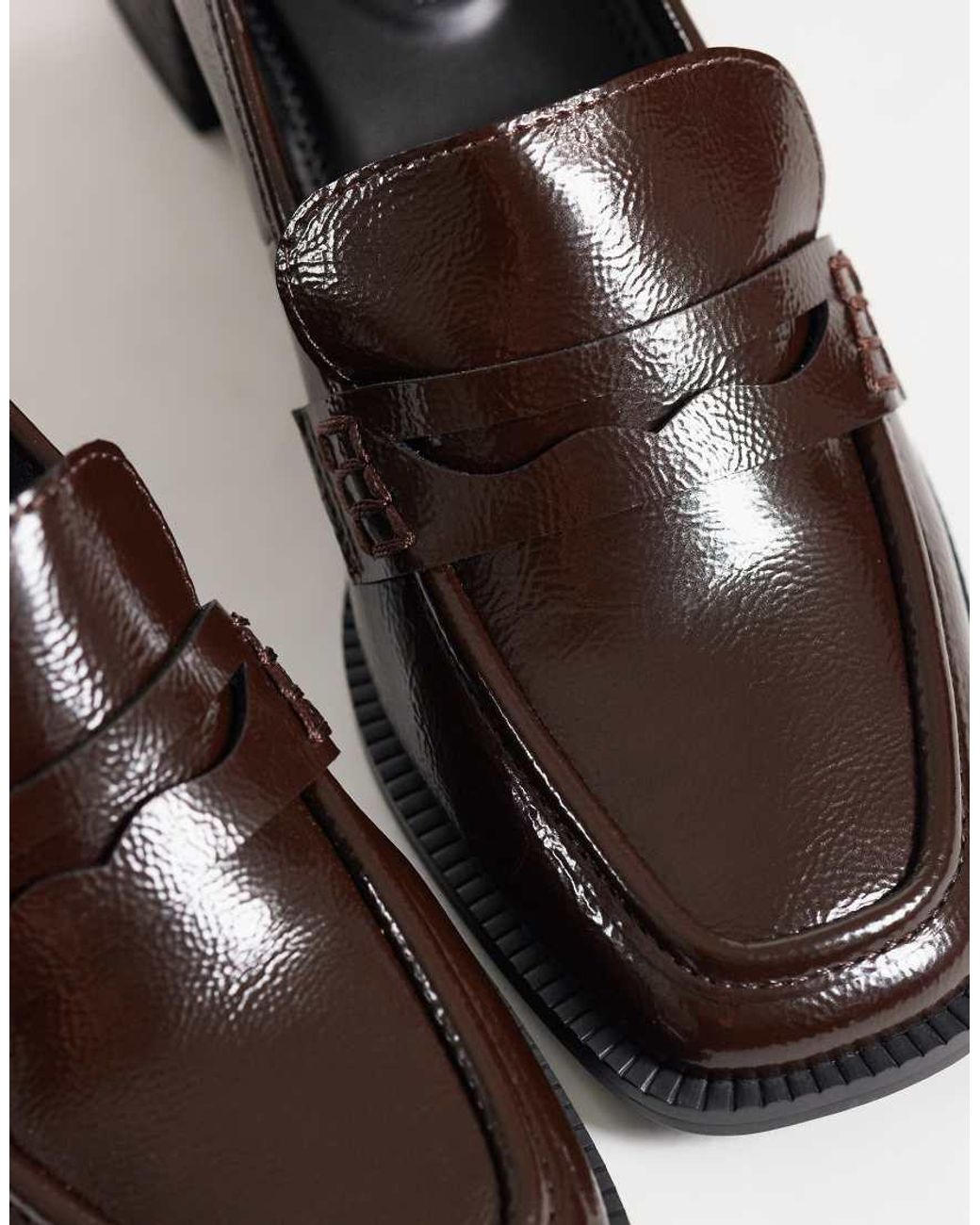 ASOS Multicolor Speed Mid Heeled Loafers