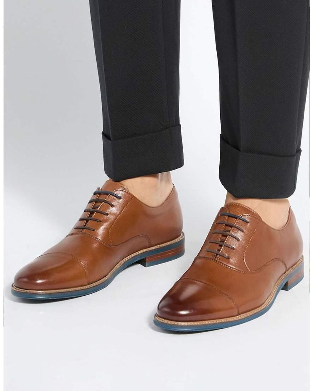 Dune Brown Stanlakes Lace Up Shoes for men