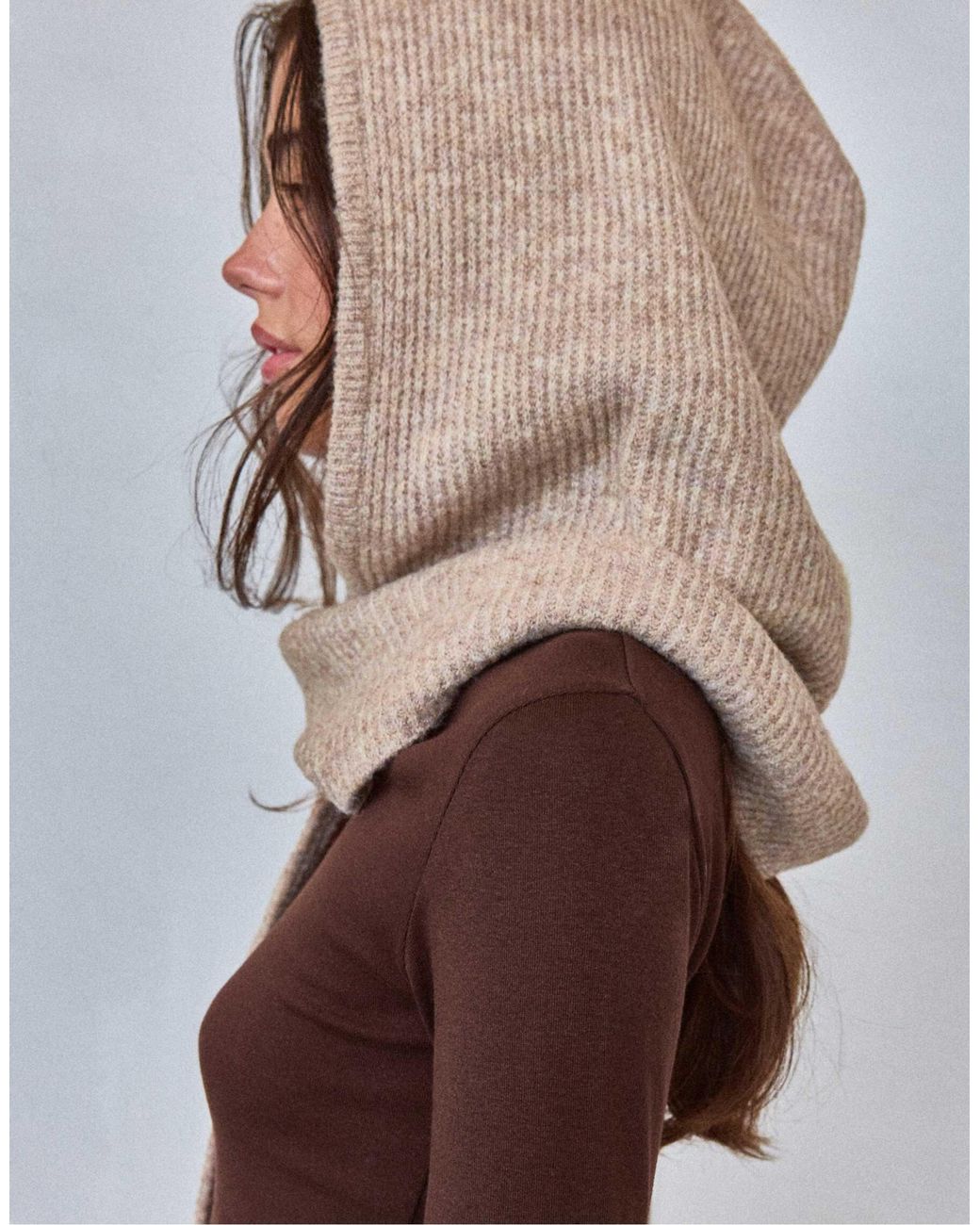 Stradivarius White Balaclava