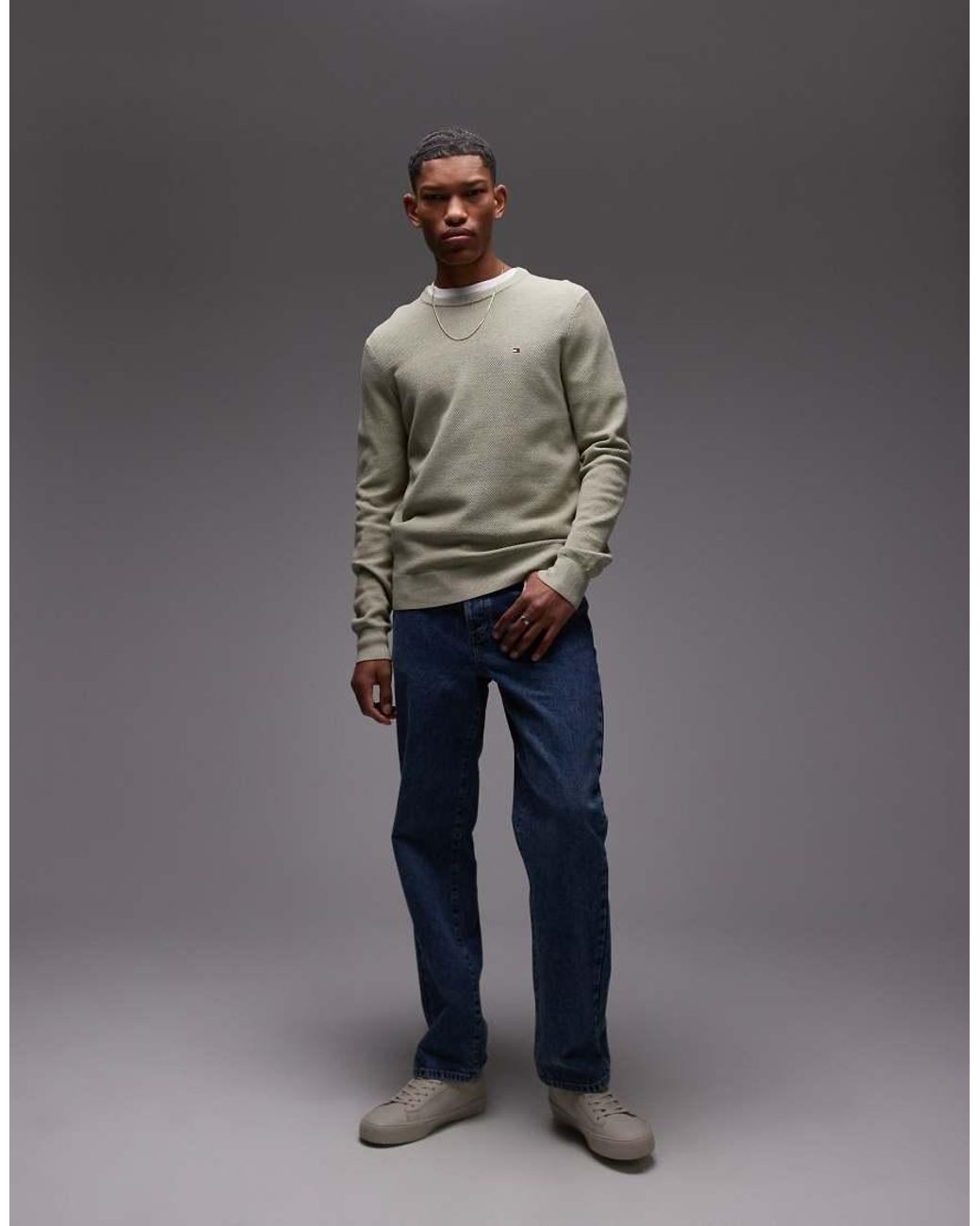 Tommy Hilfiger Gray Essential Structure Jumper for men