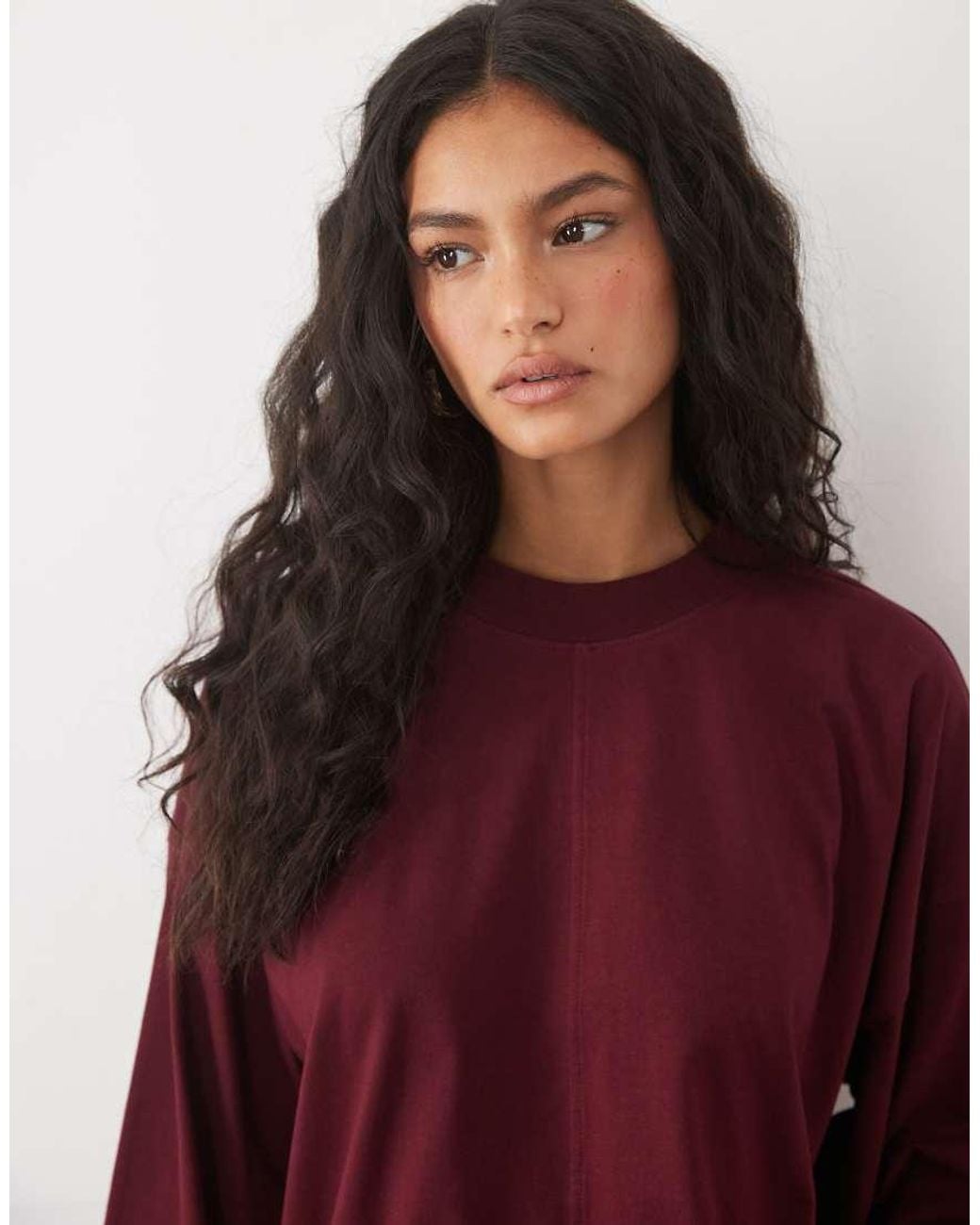 ASOS Red Long Sleeve Skate T-shirt