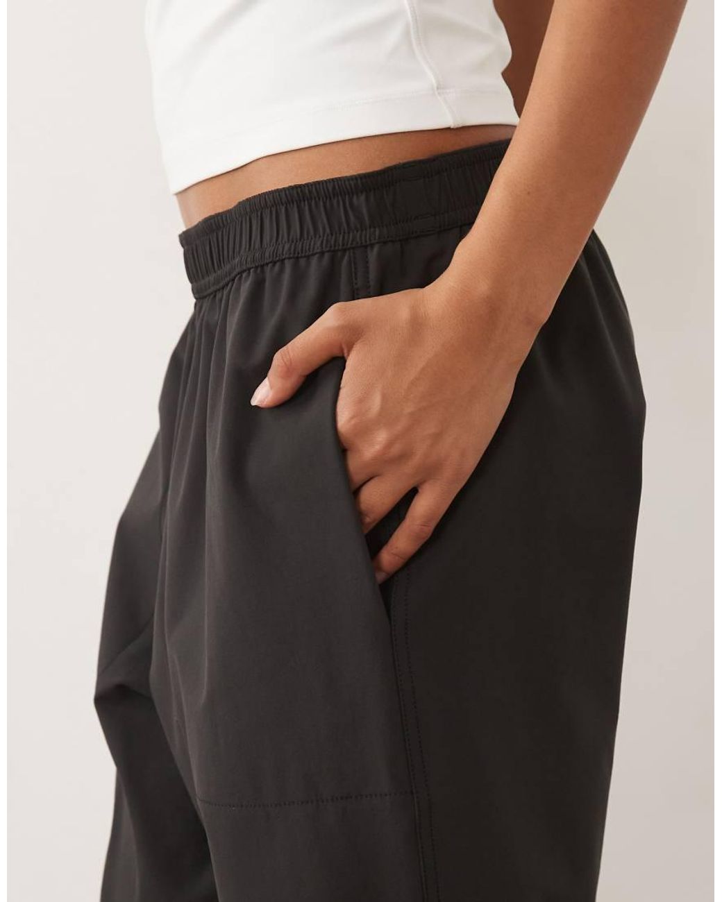 ARKET Natural Pull On Straight Trousers