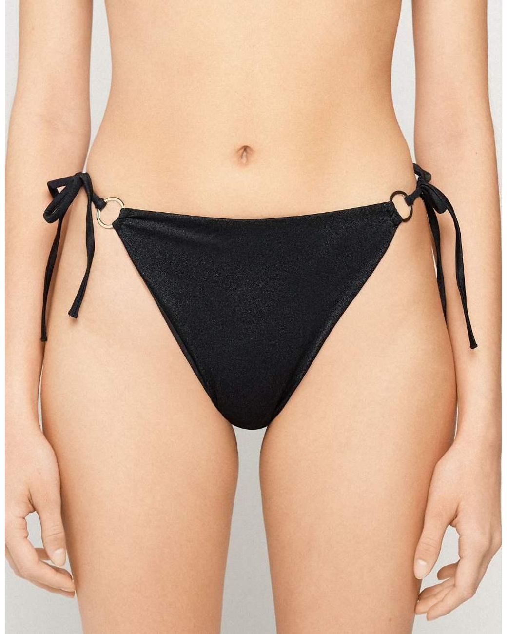 Tezenis Black Brazillian Royal Essence Bikini Bottoms