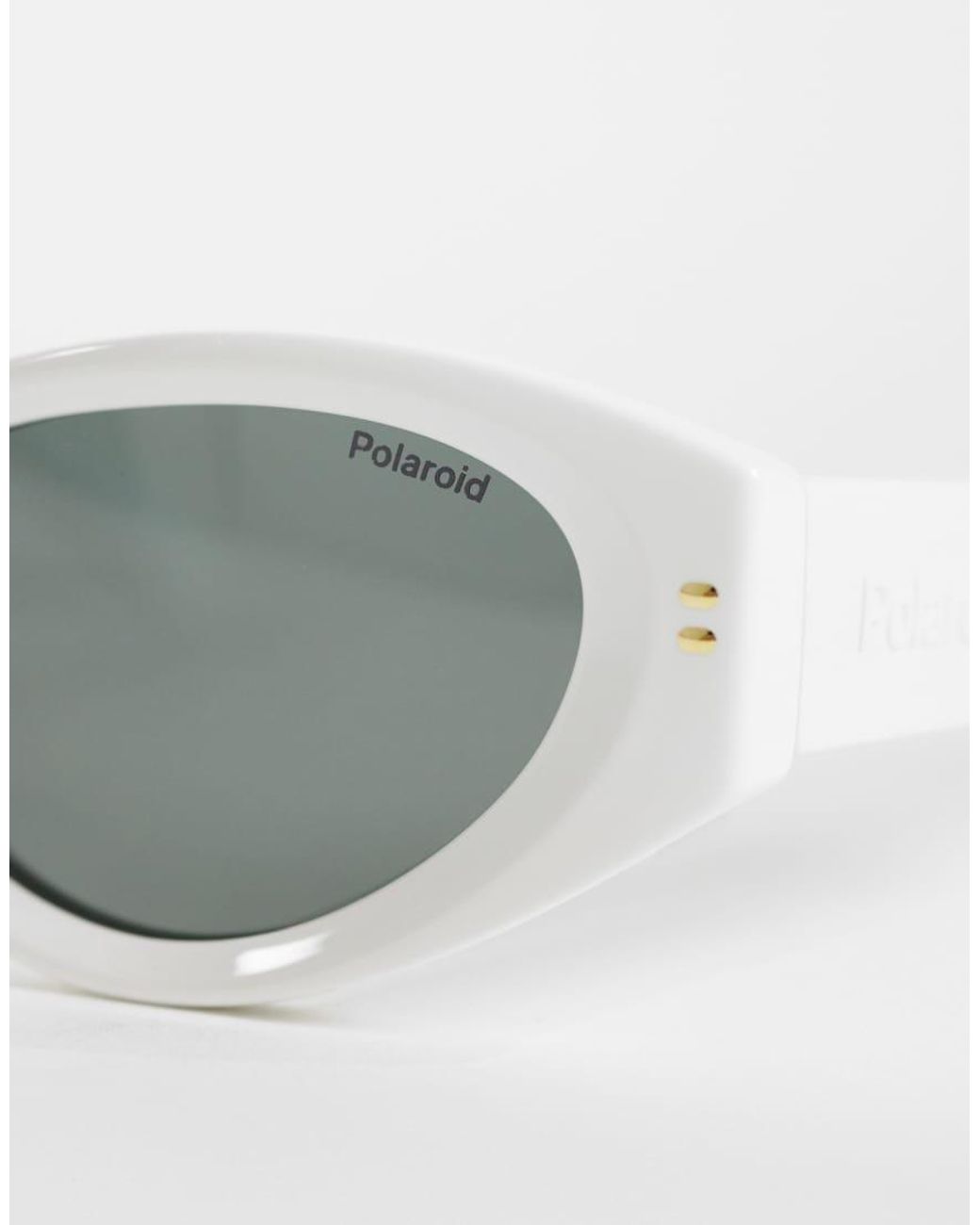 Polaroid Sunglasses White Polaroid Bold Cat Eye Sunglasses With Polarized Lenses