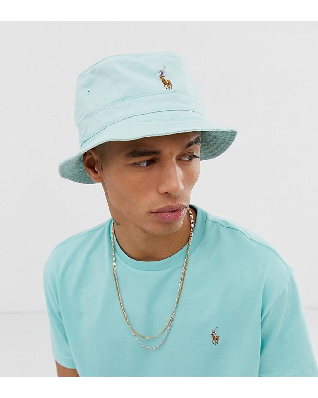 Polo Ralph Lauren Exclusive To Asos Multi Player Logo Bucket Hat In ...