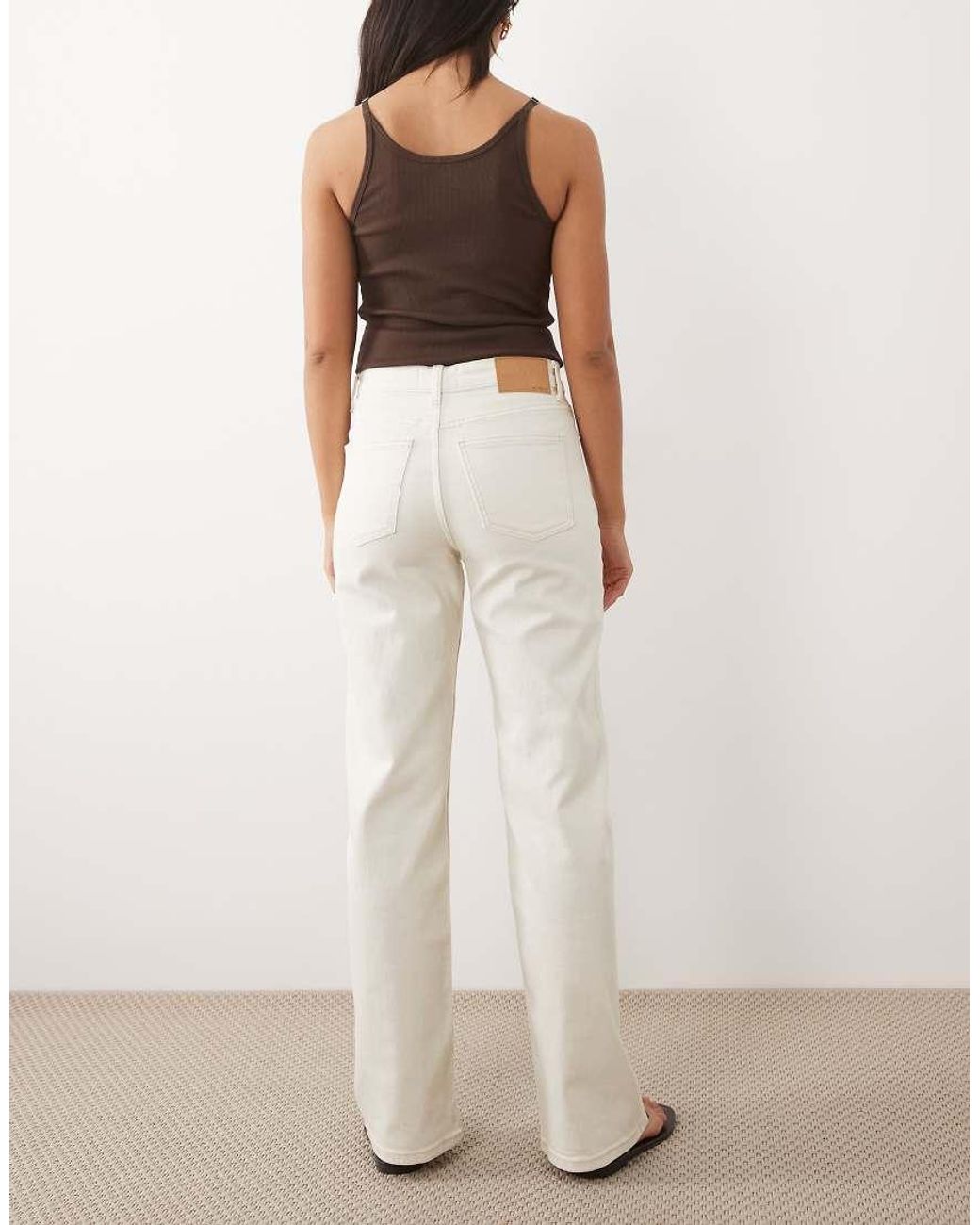 ASOS Natural Comfort Stretch Straight Leg Jeans