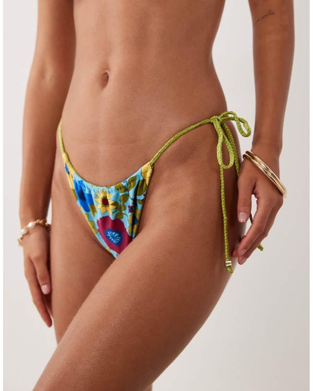 VDM The Label Brown Reversible Tieside Bikini Bottoms