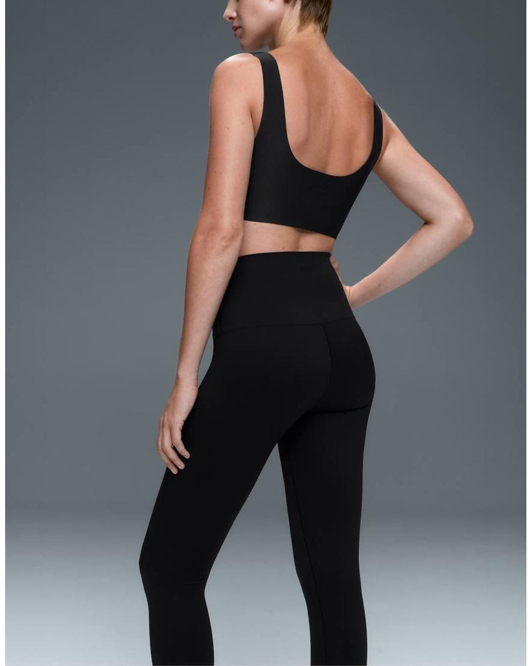 Oysho Black Perfect-Adapt High-Rise 65Cm Ankle-Length Leggings