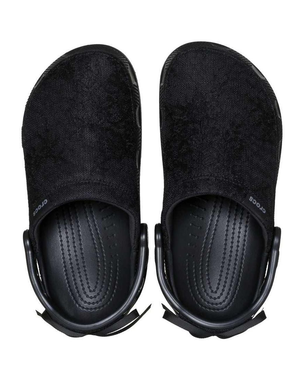 CROCSTM Black Crafted Lace Clogs