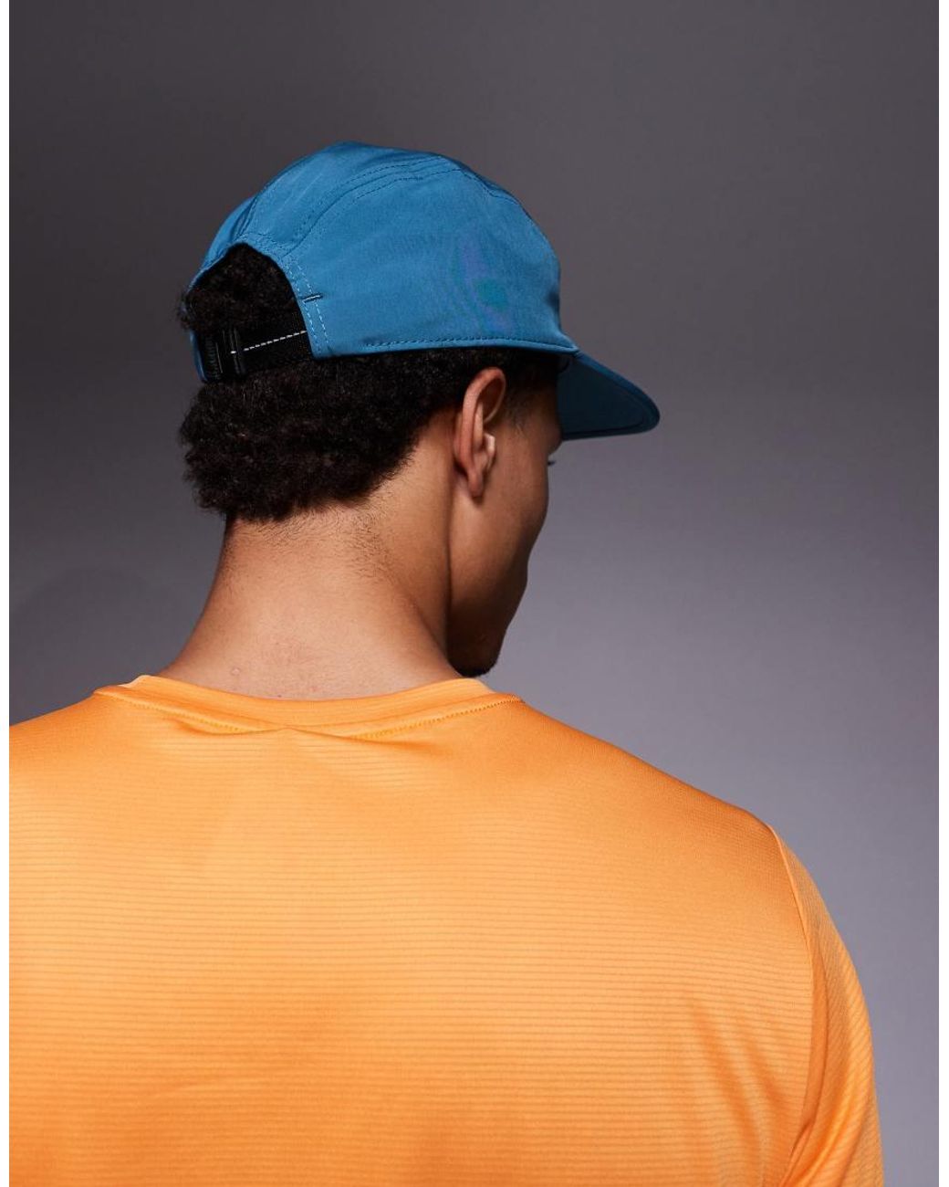 New Balance Orange 5 Panel Performance Hat for men